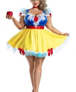 Party King Plus Size Snow Apple Princess Costume