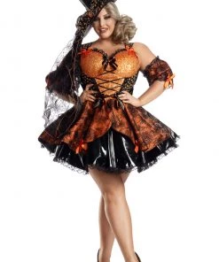 Plus Size Sweet As Candy Corn Witch Costume