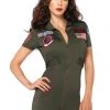 Leg Avenue Women's Top Gun Flight Suit Costume -Sexy Halloween Costumes Sales unnamed file 1523