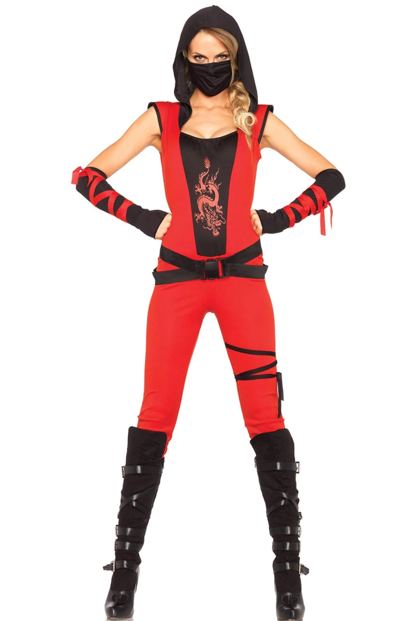 Leg Avenue Red Dragon Assassin Ninja Costume 3 Leg Avenue Red Dragon Assassin Ninja Costume