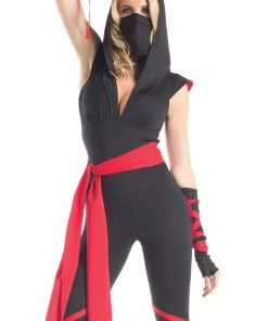 Be Wicked Women's Red Ninja Costume