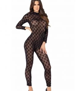 Roma Costume Sheer Playboy Bunny Bodysuit