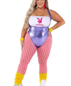 Roma Costume Plus Size Playboy 80s Fitness Costume