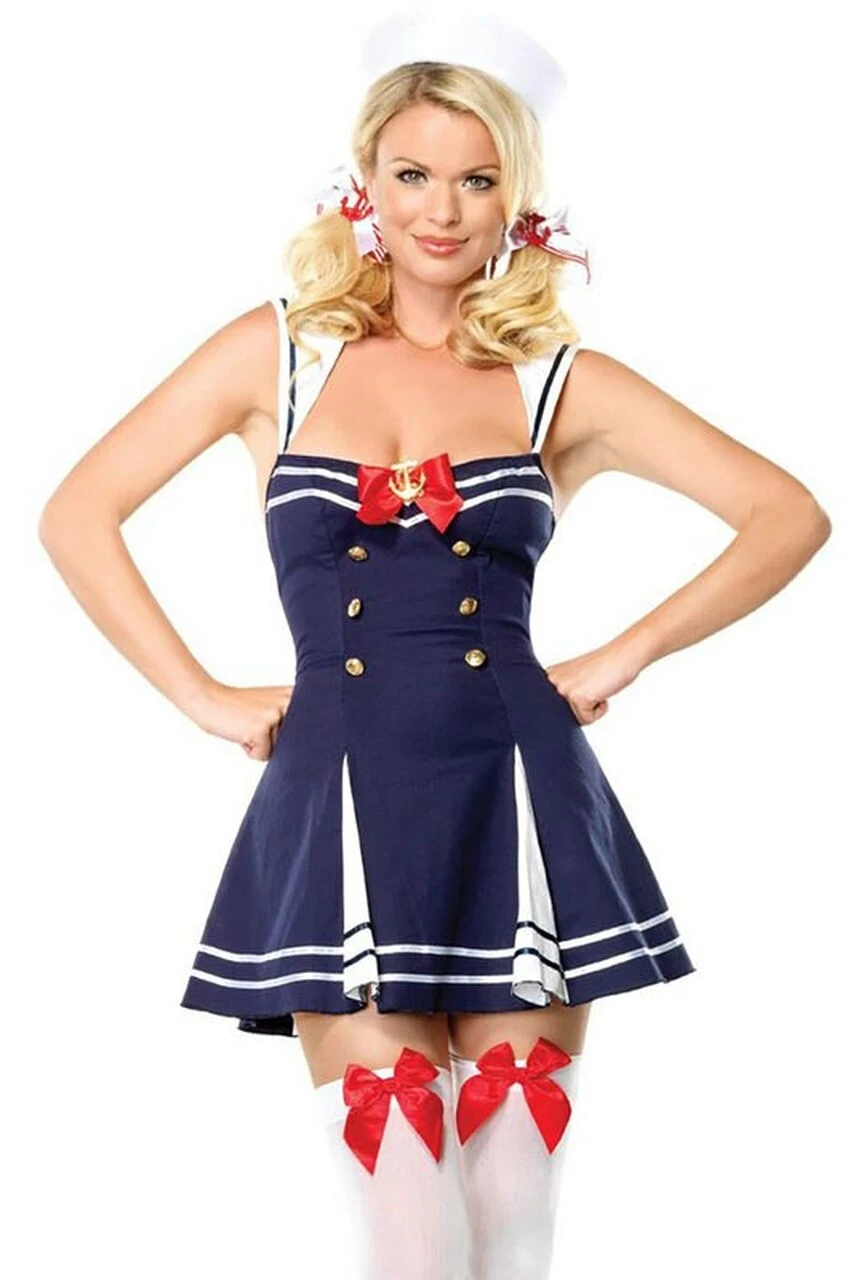 Leg Avenue Wayward Sailor Halloween Dress Outfit 5 Leg Avenue Wayward Sailor Halloween Dress Outfit - Image 3