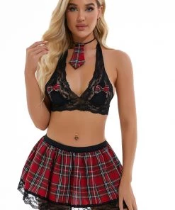 3WISHES Time To Play Plaid Set -Sexy Halloween Costumes Sales unnamed file 2167