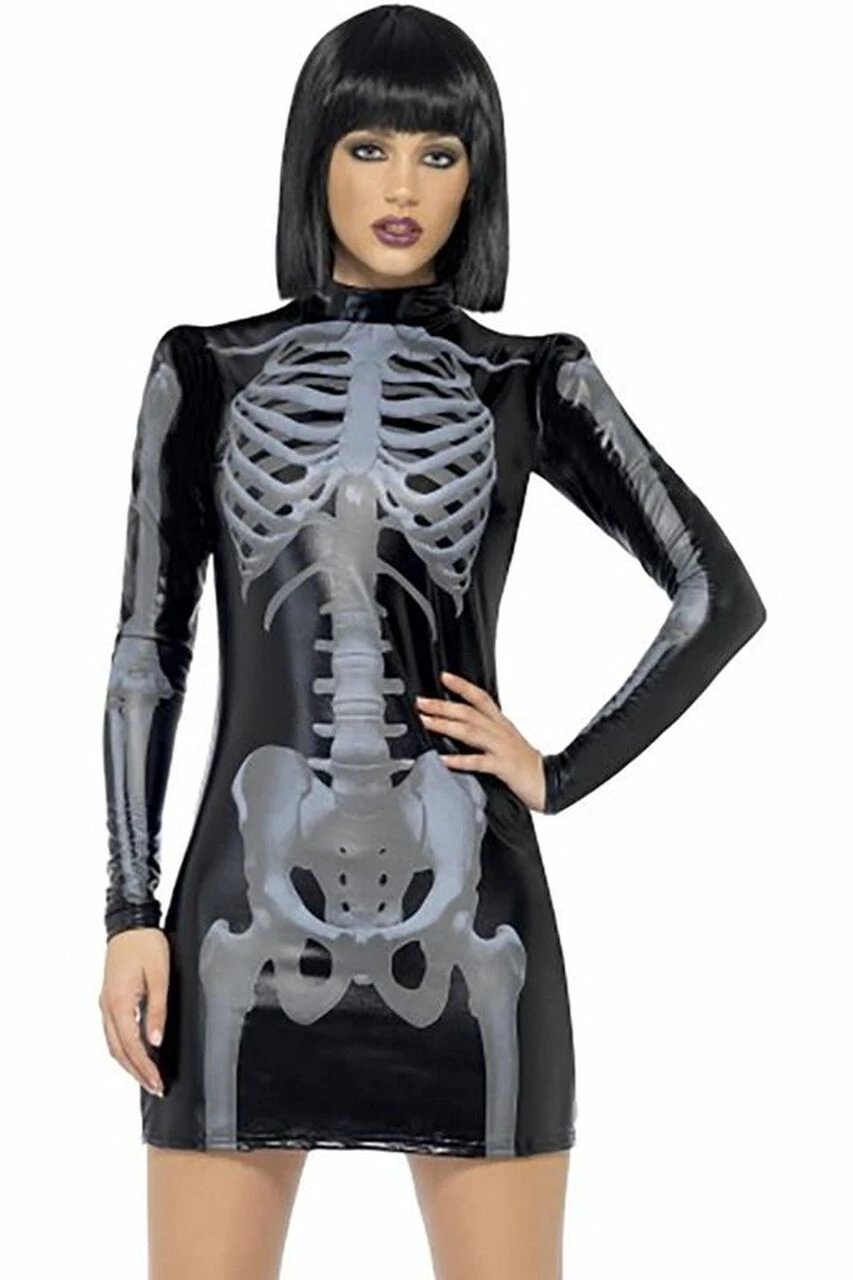 Fever Skeleton Print Costume 3 Fever Skeleton Print Costume