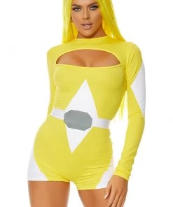 Forplay Yellow Power Move Superhero Costume
