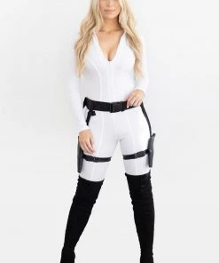 3WISHES White Widow Assassin Costume