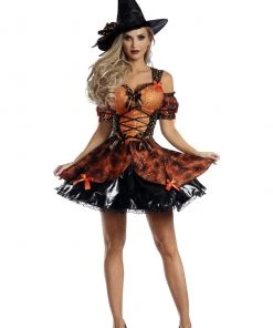 Party King Sweet As Candy Corn Witch Costume