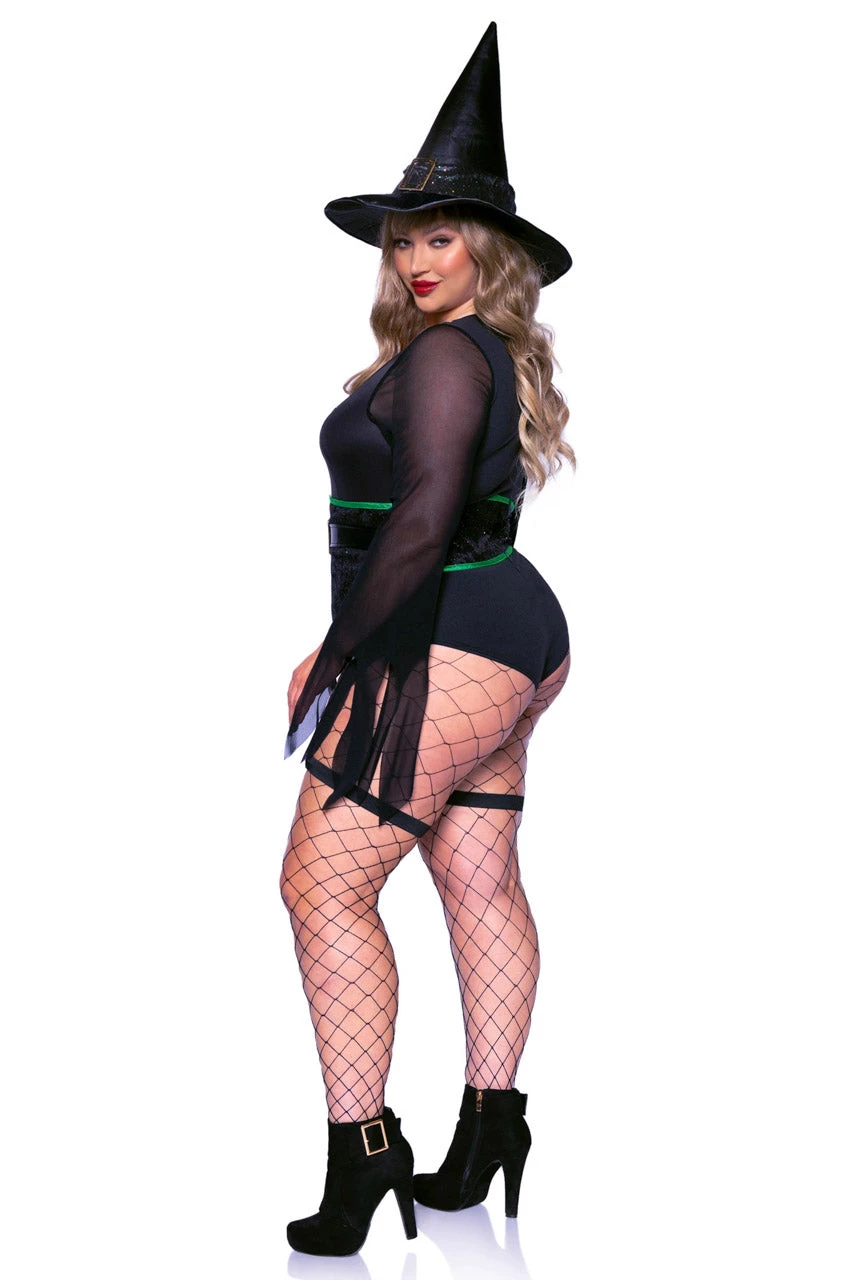 Leg Avenue Plus Size Broomstick Babe Costume 5 Leg Avenue Plus Size Broomstick Babe Costume - Image 3