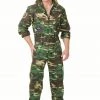 Charades Top Gun Camo Jumpsuit Costume
