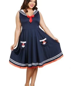 Dreamgirl Plus Size All Aboard Sailor Costume