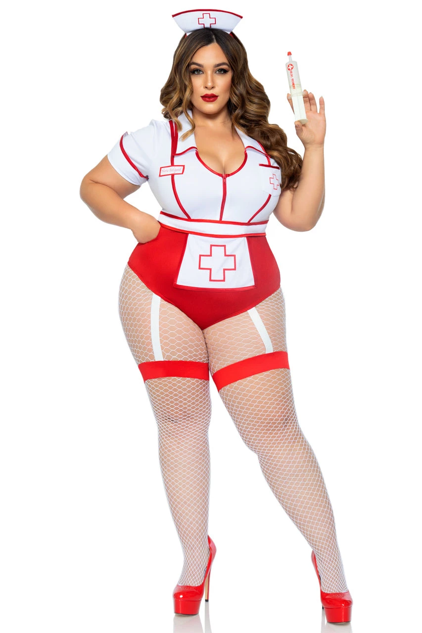 Leg Avenue Plus Size Nurse Feelgood Costume 6 Leg Avenue Plus Size Nurse Feelgood Costume - Image 4