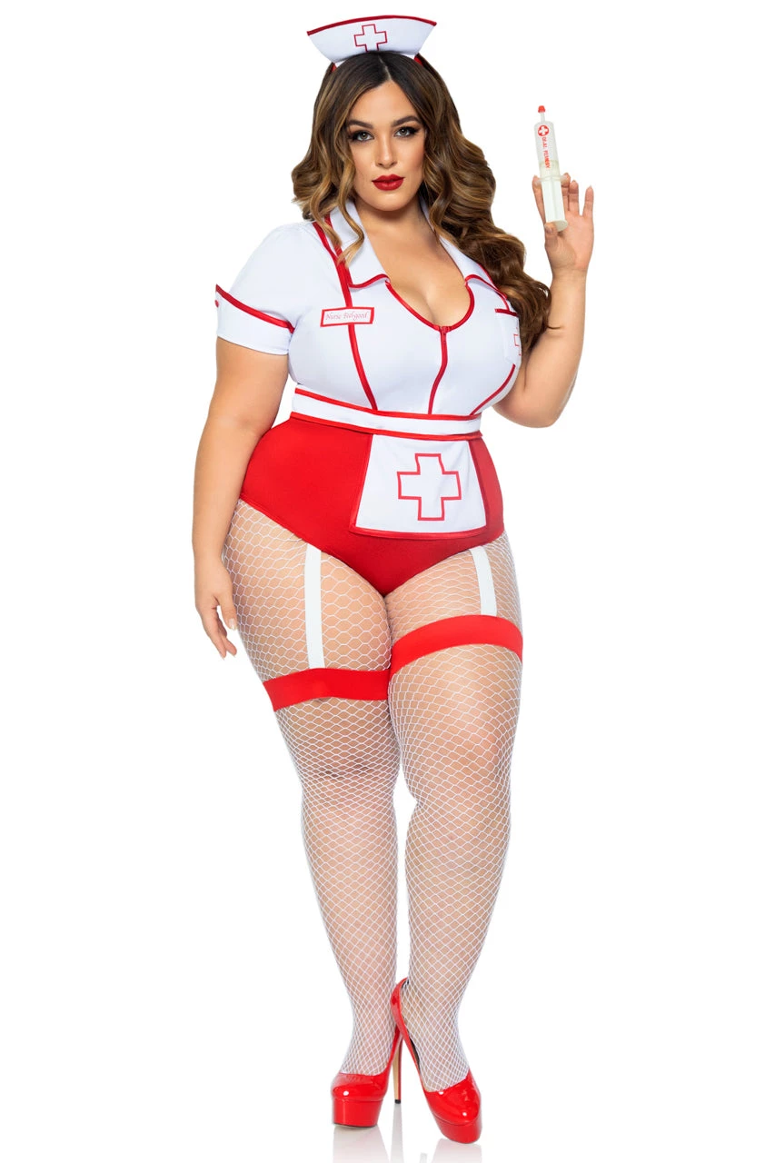 Leg Avenue Plus Size Nurse Feelgood Costume 7 Leg Avenue Plus Size Nurse Feelgood Costume - Image 5