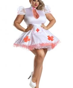 Party King Plus Size Neon Dreams Nurse Costume