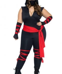 Leg Avenue Plus Size Deadly Ninja Costume With Face Mask -Sexy Halloween Costumes Sales unnamed file 3823