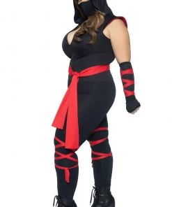 Leg Avenue Plus Size Deadly Ninja Costume With Face Mask -Sexy Halloween Costumes Sales unnamed file 3825
