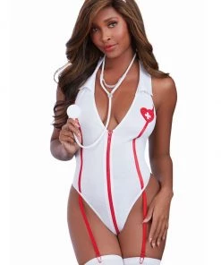 Dreamgirl Care Cutie Sexy Nurse Lingerie Teddy