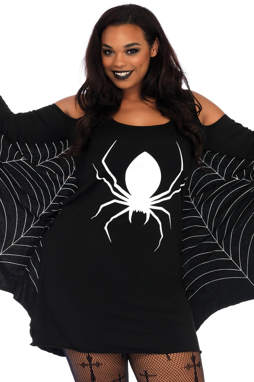 Leg Avenue Plus Size Spider Girl Tank Dress 3 Leg Avenue Plus Size Spider Girl Tank Dress