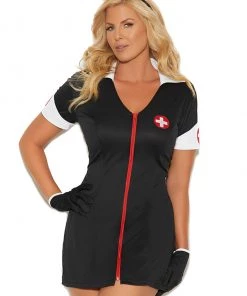 Elegant Moments Plus Size After Dark Nurse Costume