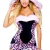 Roma Costume Pink Leopard Romper Costume
