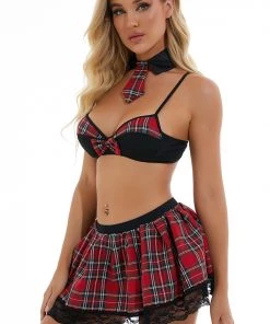 3WISHES Straight A's Lingerie Set -Sexy Halloween Costumes Sales unnamed file 4557