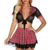3WISHES Sassy School Uniform Lingerie Set -Sexy Halloween Costumes Sales unnamed file 4641