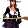 Music Legs Purple Witch Costume