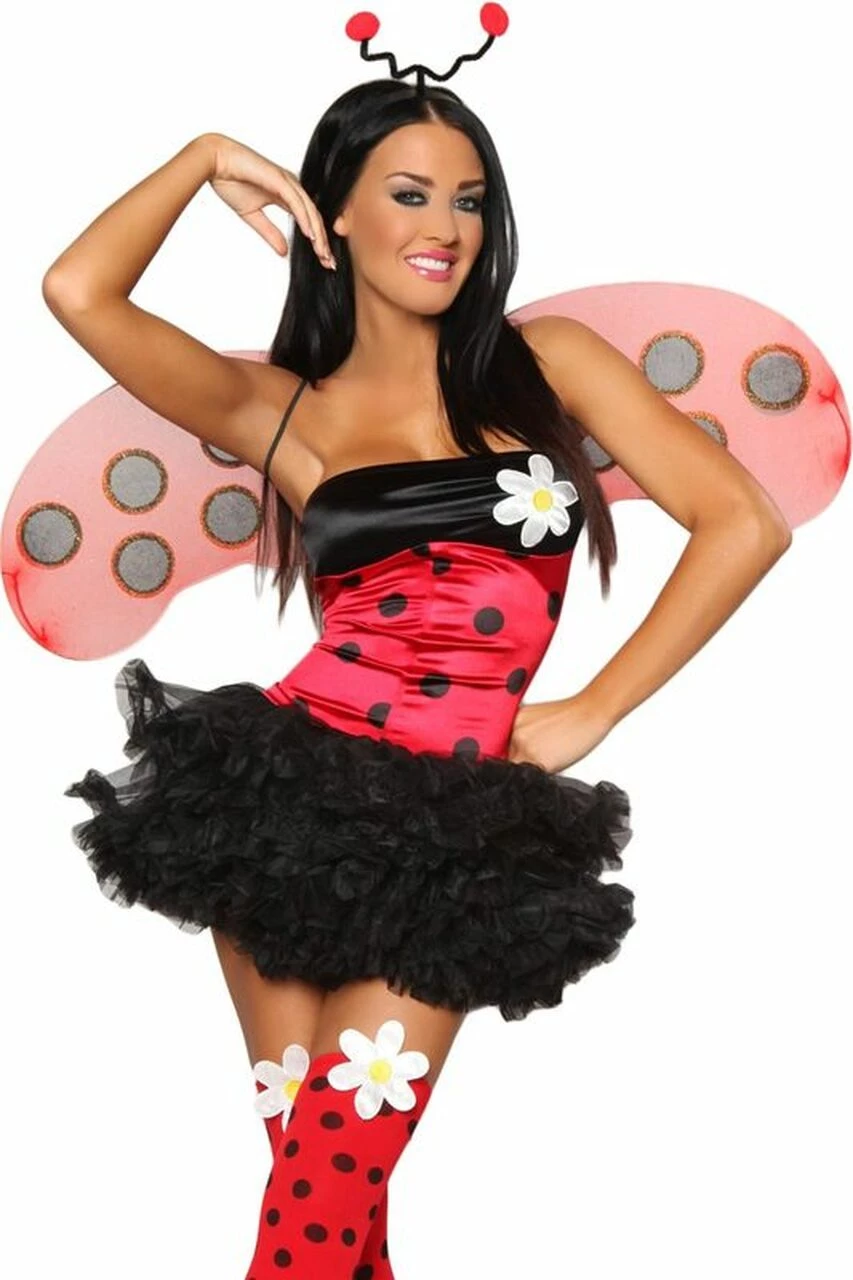Leg Avenue Daisy Lady Bug Halloween Costume 3 Leg Avenue Daisy Lady Bug Halloween Costume