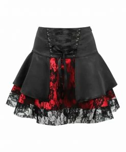 Daisy Corsets USA Red Gothic Mini Skirt