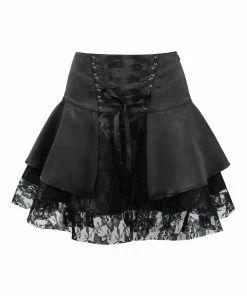 Daisy Corsets USA Black Gothic Mini Skirt
