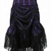 Daisy Corsets USA Purple Ruched Bustle Skirt With Black Lace Overlay -Sexy Halloween Costumes Sales unnamed file 5273