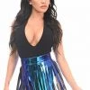 Daisy Corsets USA Blue/Teal Holo Fringe Skirt