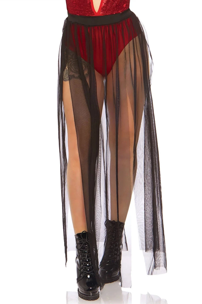 Leg Avenue Multi Slit Black Skirt 3 Leg Avenue Multi Slit Black Skirt