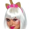 3WISHES Glittering Gold Unicorn Headpiece