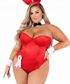 Roma Costume Plus Size Classic Playboy Bunny Costume -Sexy Halloween Costumes Sales unnamed file 5690