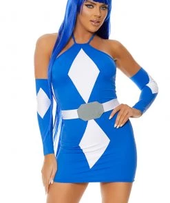 Forplay Blue Mega Power Superhero Costume