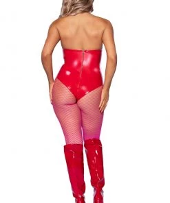 Leg Avenue Boned Vinyl Bodysuit -Sexy Halloween Costumes Sales unnamed file 663