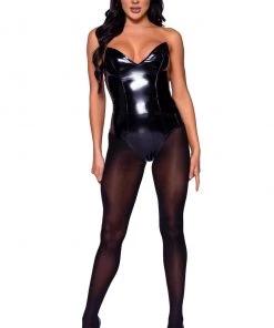 Leg Avenue Boned Vinyl Bodysuit -Sexy Halloween Costumes Sales unnamed file 666
