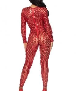 Leg Avenue Laser Cut Metallic Catsuit -Sexy Halloween Costumes Sales unnamed file 674