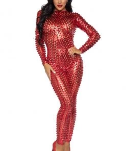 Leg Avenue Laser Cut Metallic Catsuit -Sexy Halloween Costumes Sales unnamed file 678