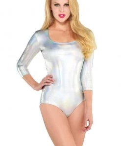 AMSCAN Iridescent Metallic Shimmer Bodysuit