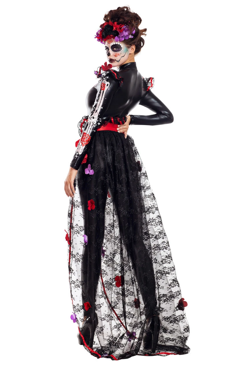 Party King Rosas Day Of The Dead Costume 4 Party King Rosas Day Of The Dead Costume - Image 2